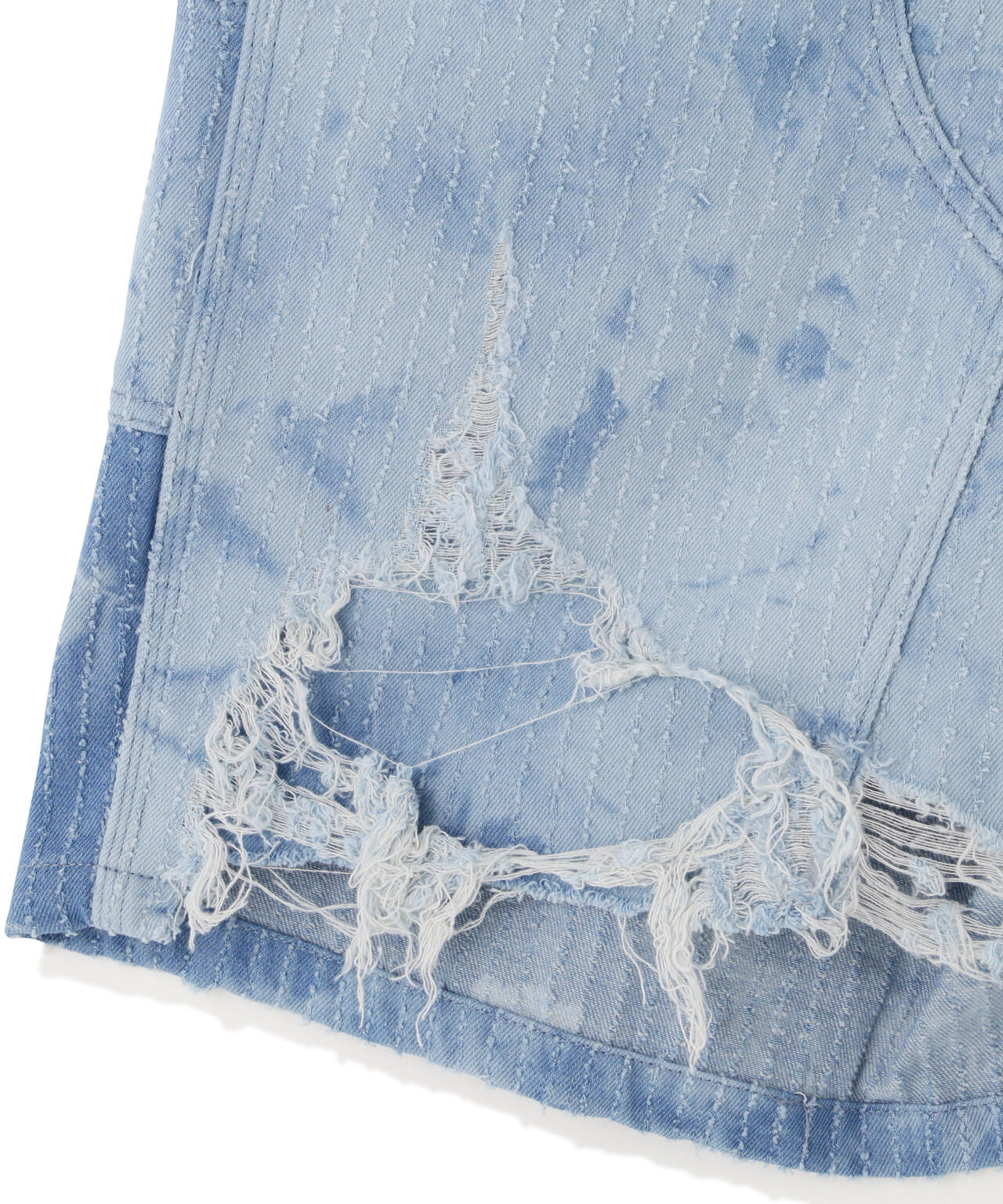 WHITELAND/ホワイトランド/TIE-DYE W-KNEE SHORTS