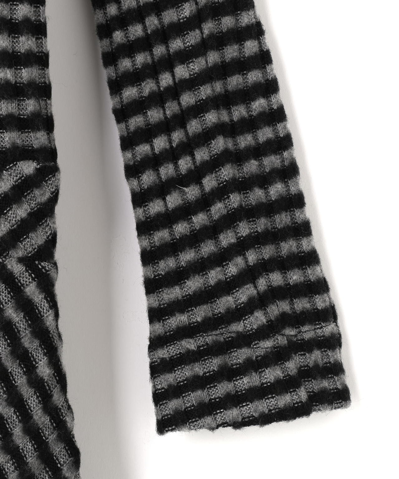 Nφdress/ノードレス/Striped Knit Hoodie Dress