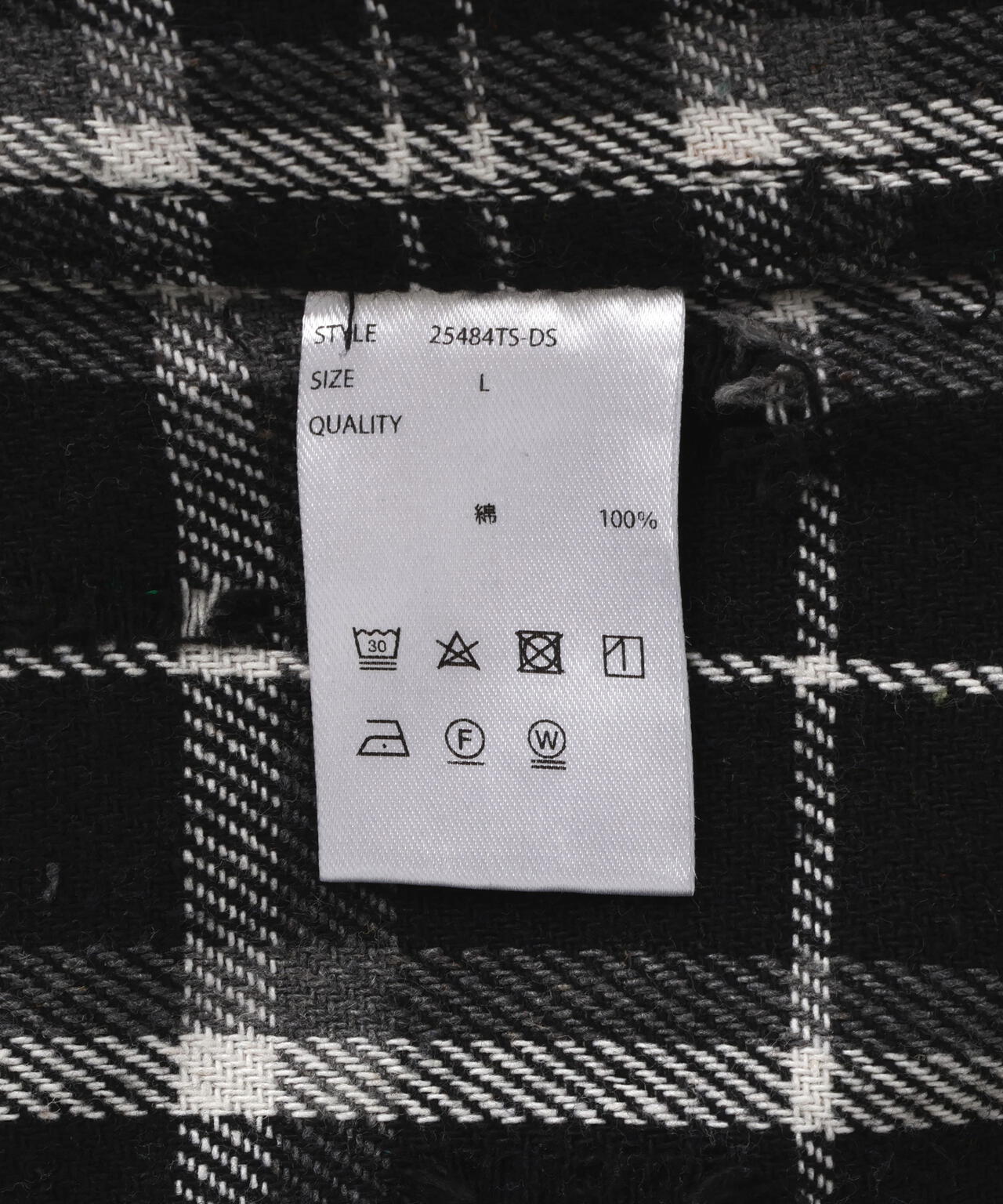 DankeSchon/ダンケシェーン/DAMAGE PAINT CHECK L/S SHIRTS