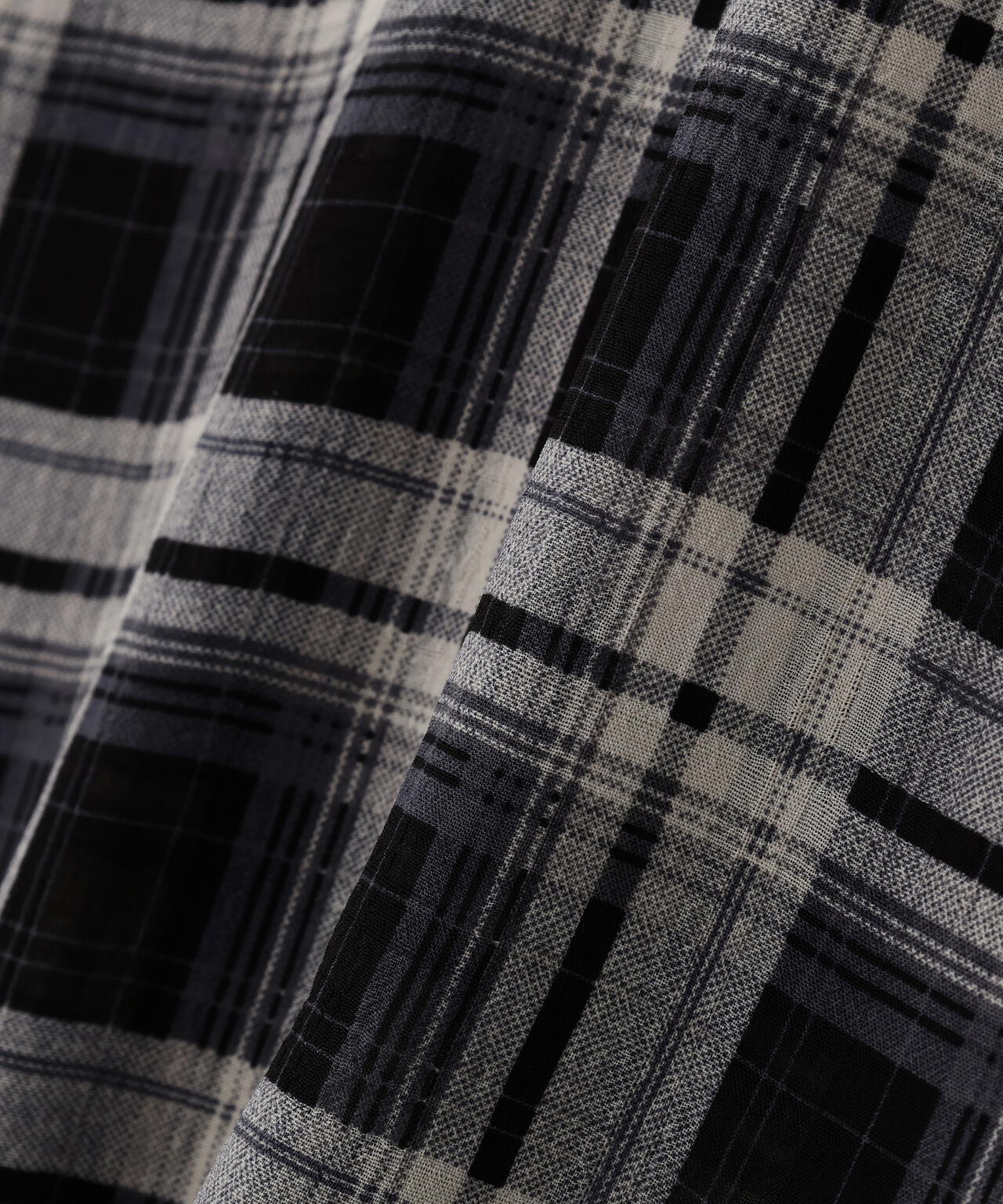 WHITELAND/ホワイトランド/CHIFFON CHECK SHIRTS