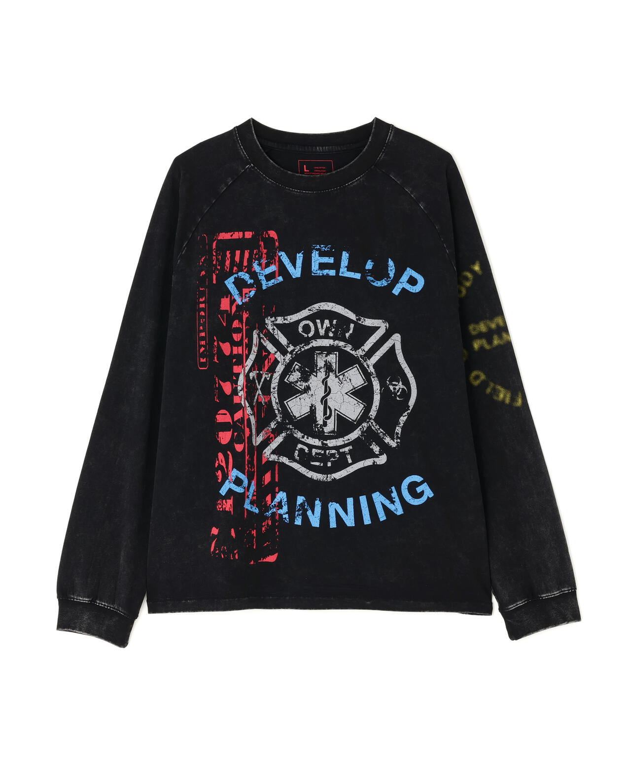 DankeSchon/ダンケシェーン/CHEMICAL RAGLAN LST FENTANYL