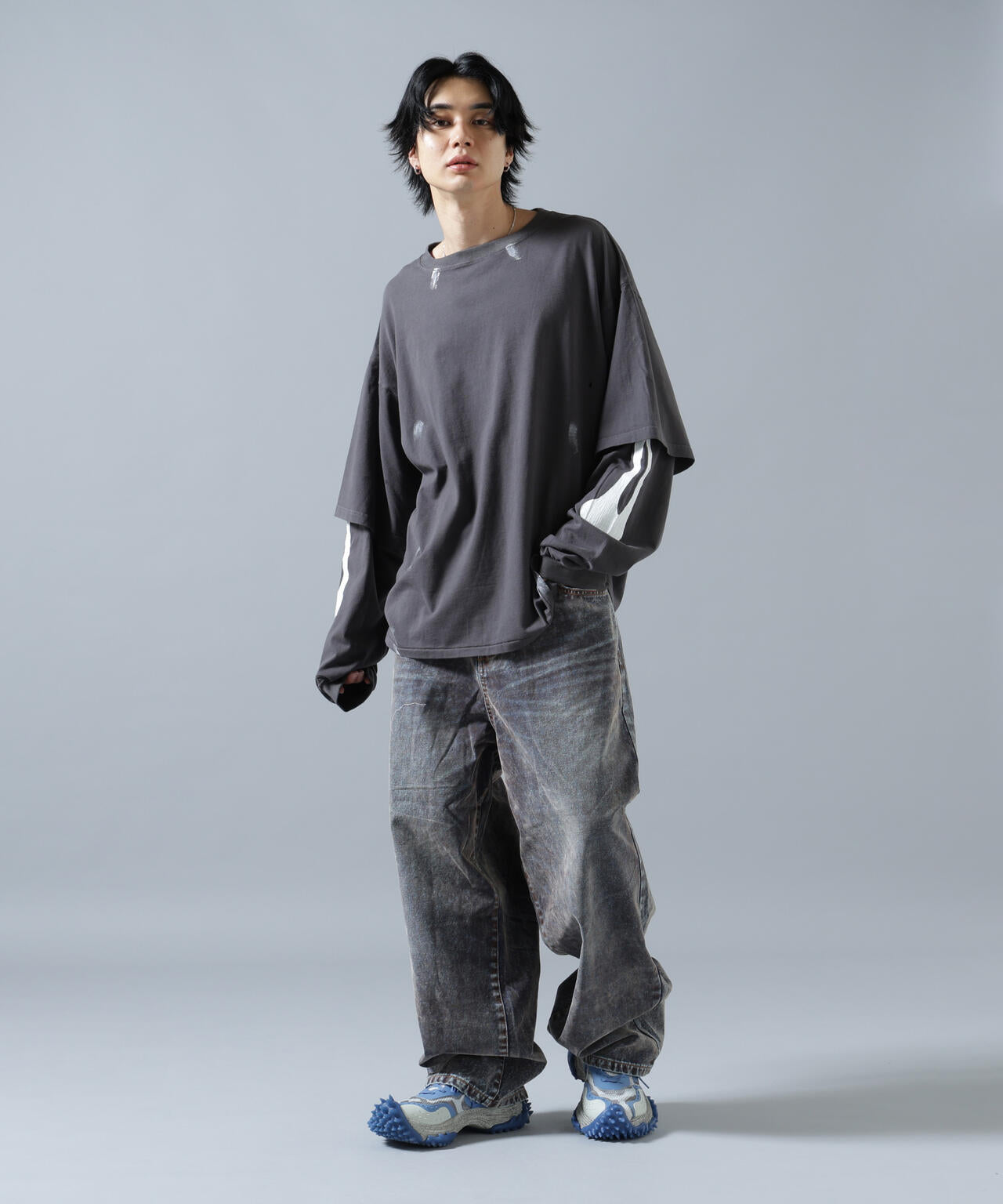 WHITELAND/ホワイトランド/LAYER L/S T-SHIRTS