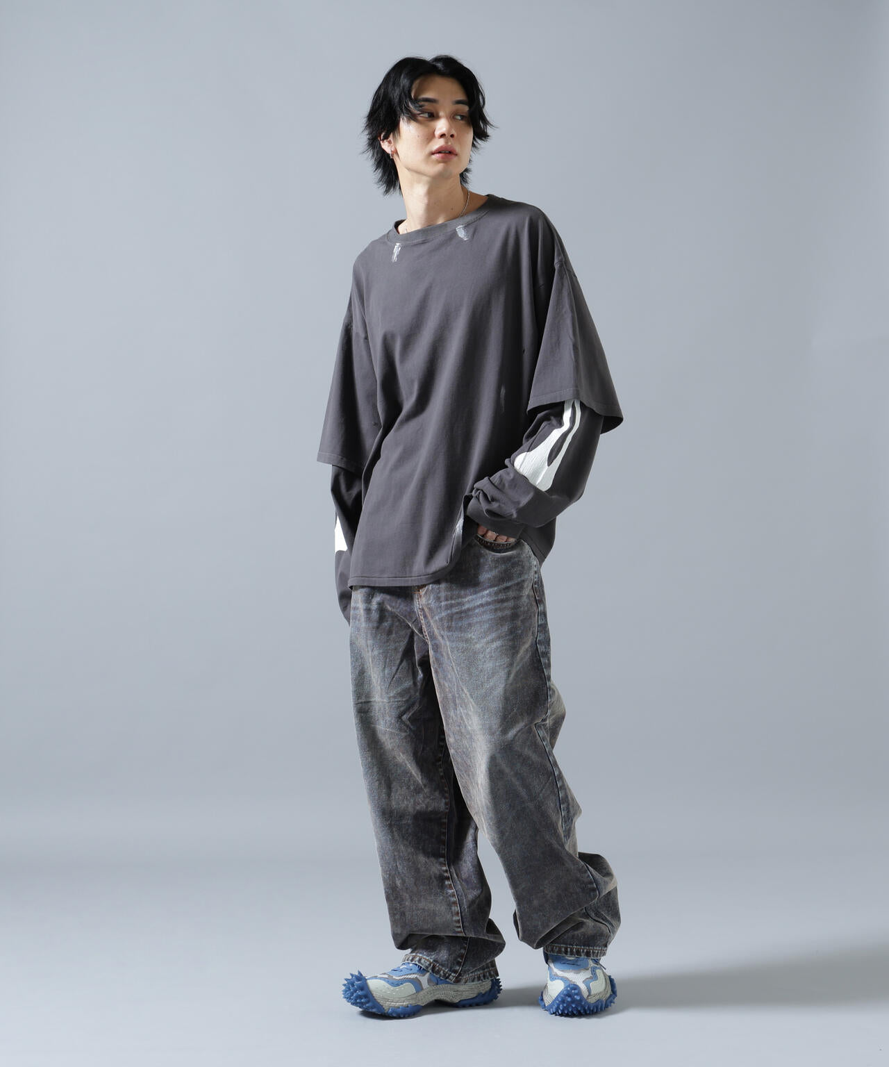 WHITELAND/ホワイトランド/LAYER L/S T-SHIRTS