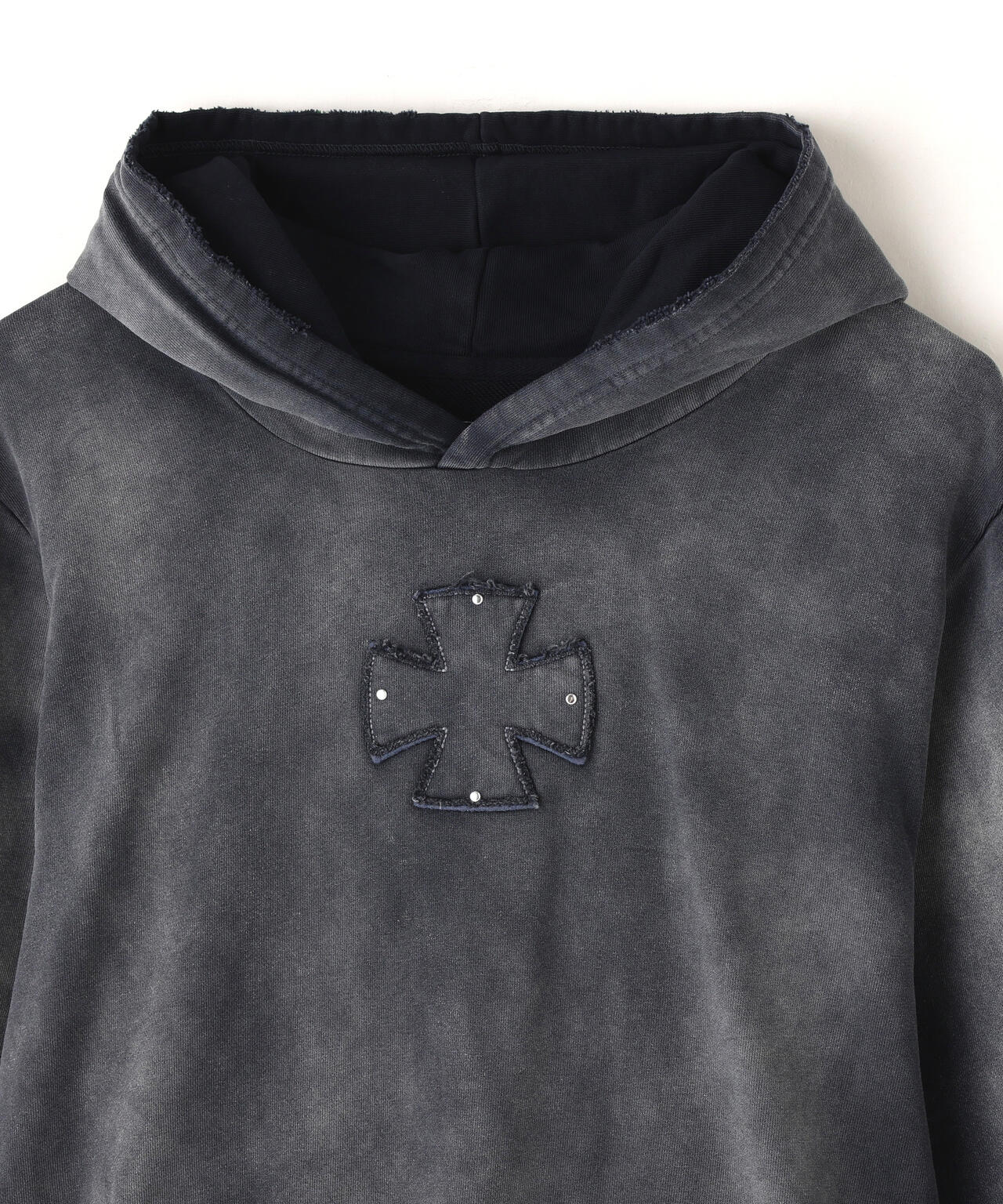 DankeSchon/ダンケシェーン/SPRAY PIGMENT SWEAT HOODIE IRON