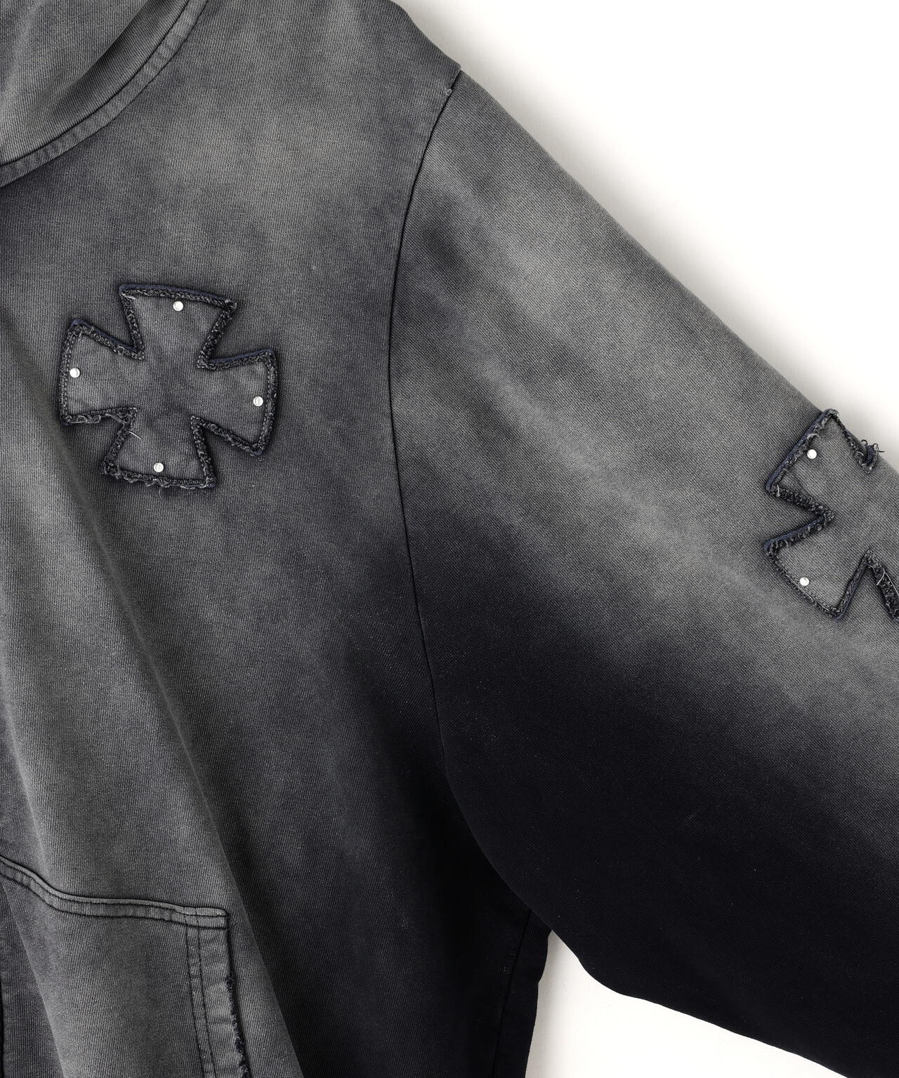 DankeSchon/ダンケシェーン/SPRAY PIGMENT SWEAT ZIP HOODIE