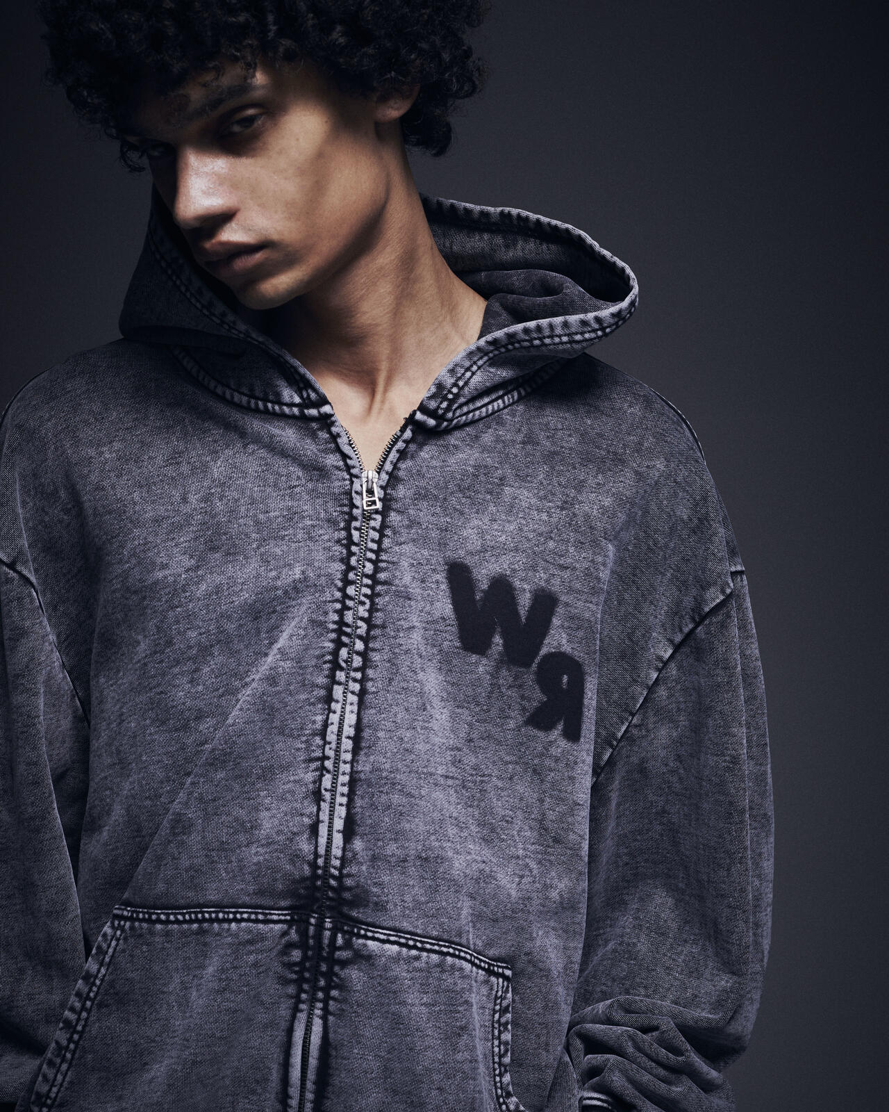 DankeSchon/ダンケシェーン/CHEMICAL SWEAT ZIP HOODIE