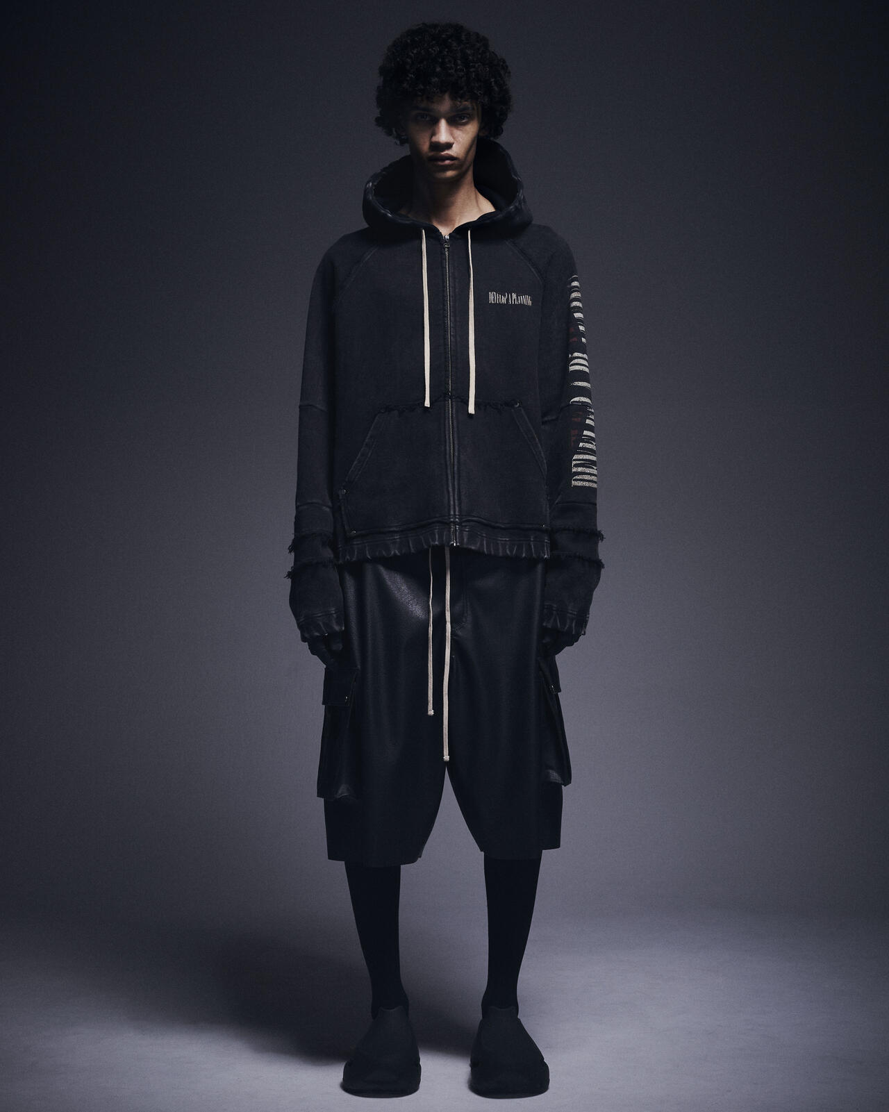 DankeSchon/ダンケシェーン/490 CHEMICAL ZIP HOODIE IRONCROSS