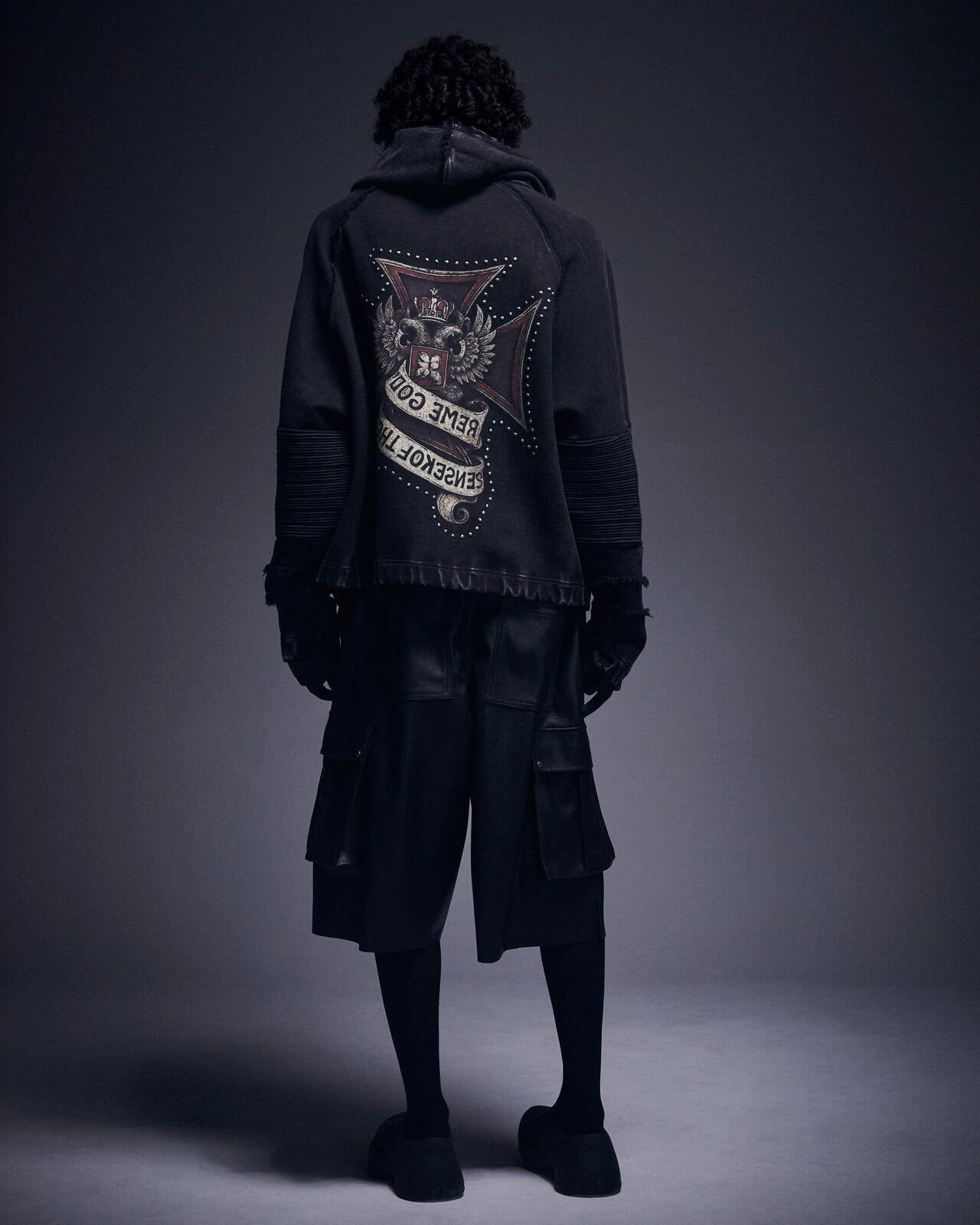 DankeSchon/ダンケシェーン/490 CHEMICAL ZIP HOODIE IRONCROSS