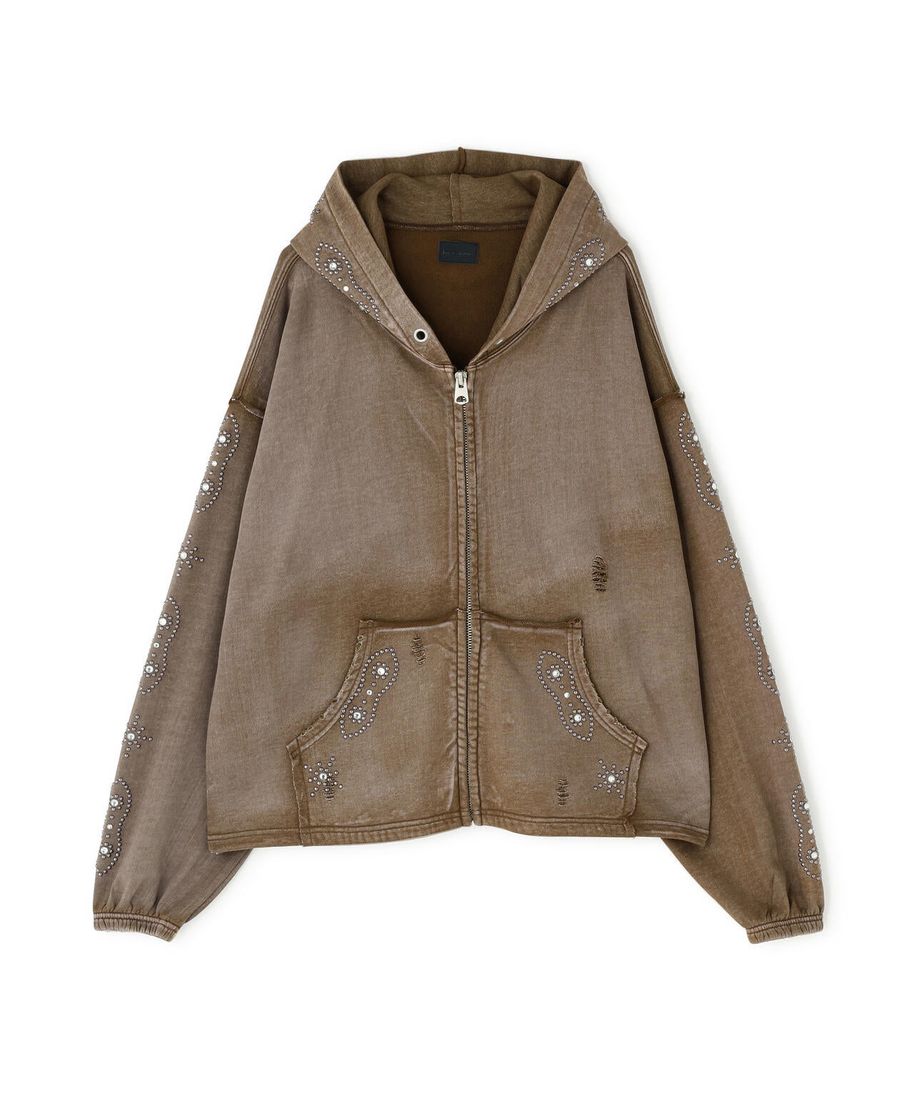 DankeSchon/ダンケシェーン/STUDS SWEAT ZIP HOODIE