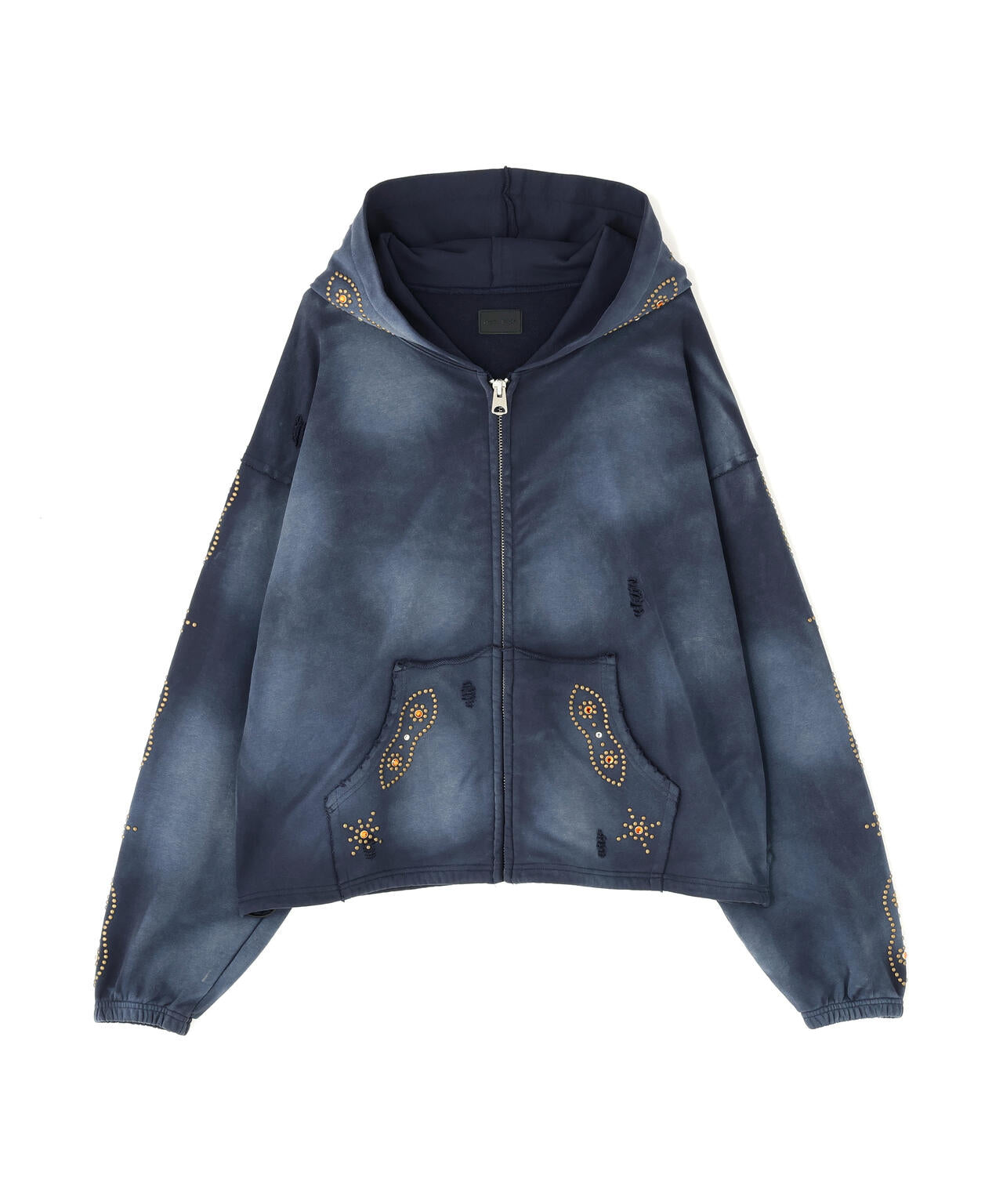 DankeSchon/ダンケシェーン/STUDS SWEAT ZIP HOODIE