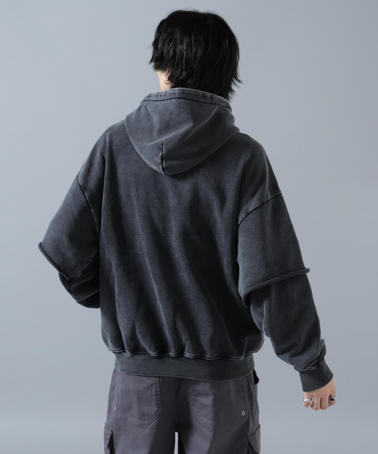 【WEB&DEPOT限定】DankeSchon/ダンケシェーン/LAYYERED HOODIE