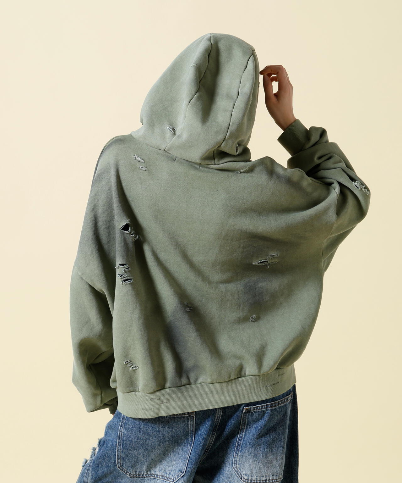 SIS/エスアイエス/Damage Pullover Hoodie