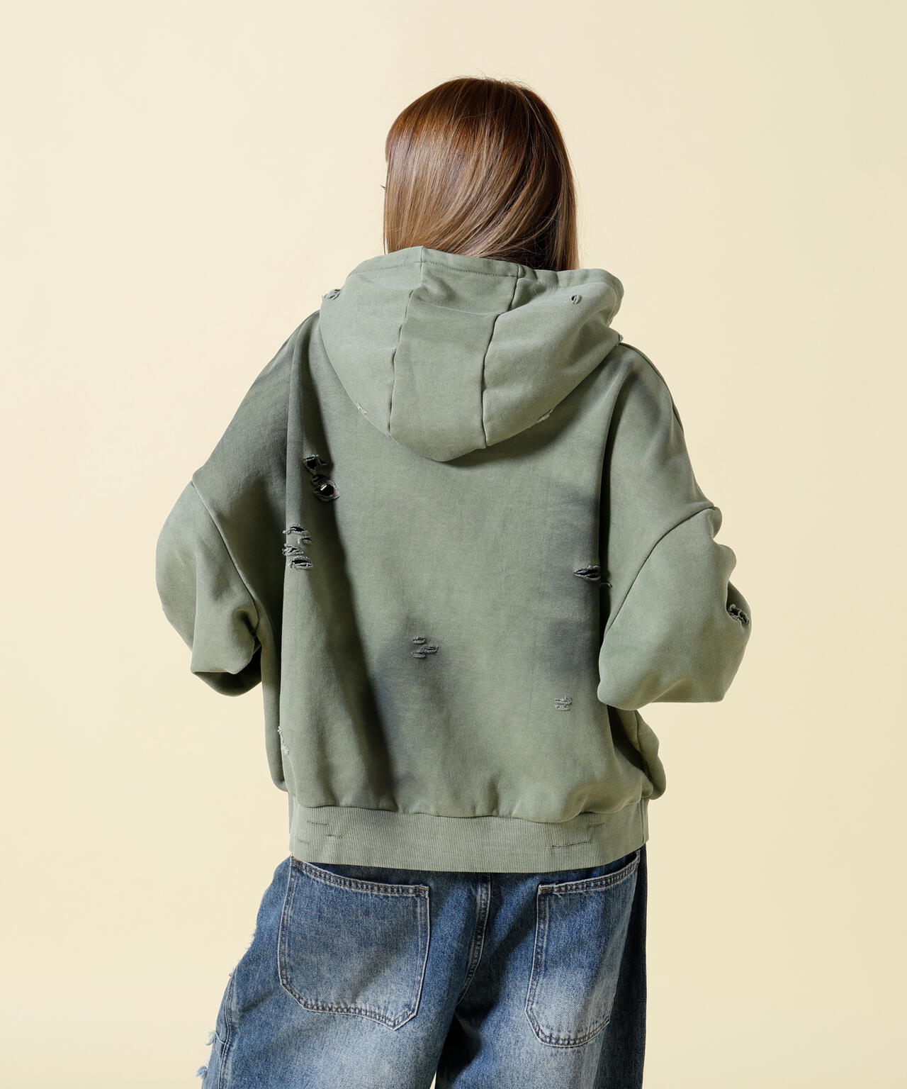 SIS/エスアイエス/Damage Pullover Hoodie
