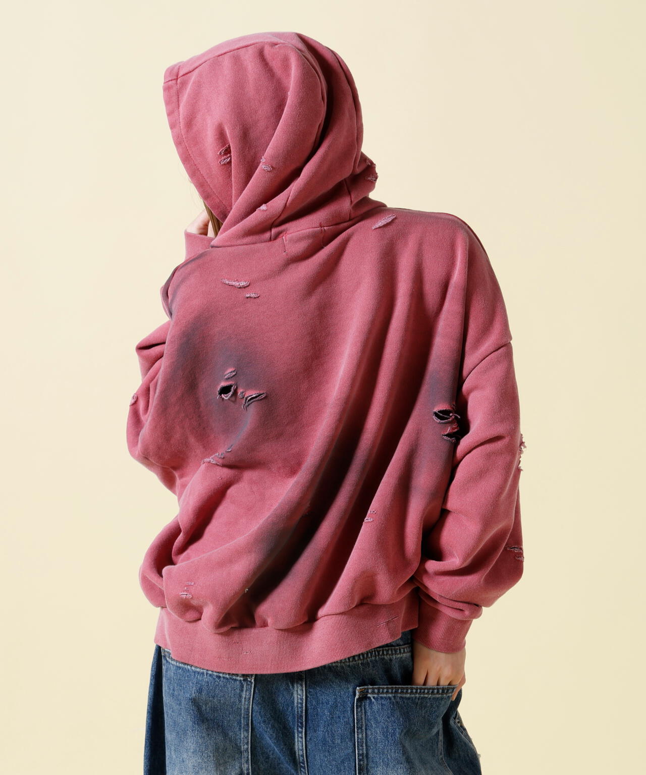 SIS/エスアイエス/Damage Pullover Hoodie