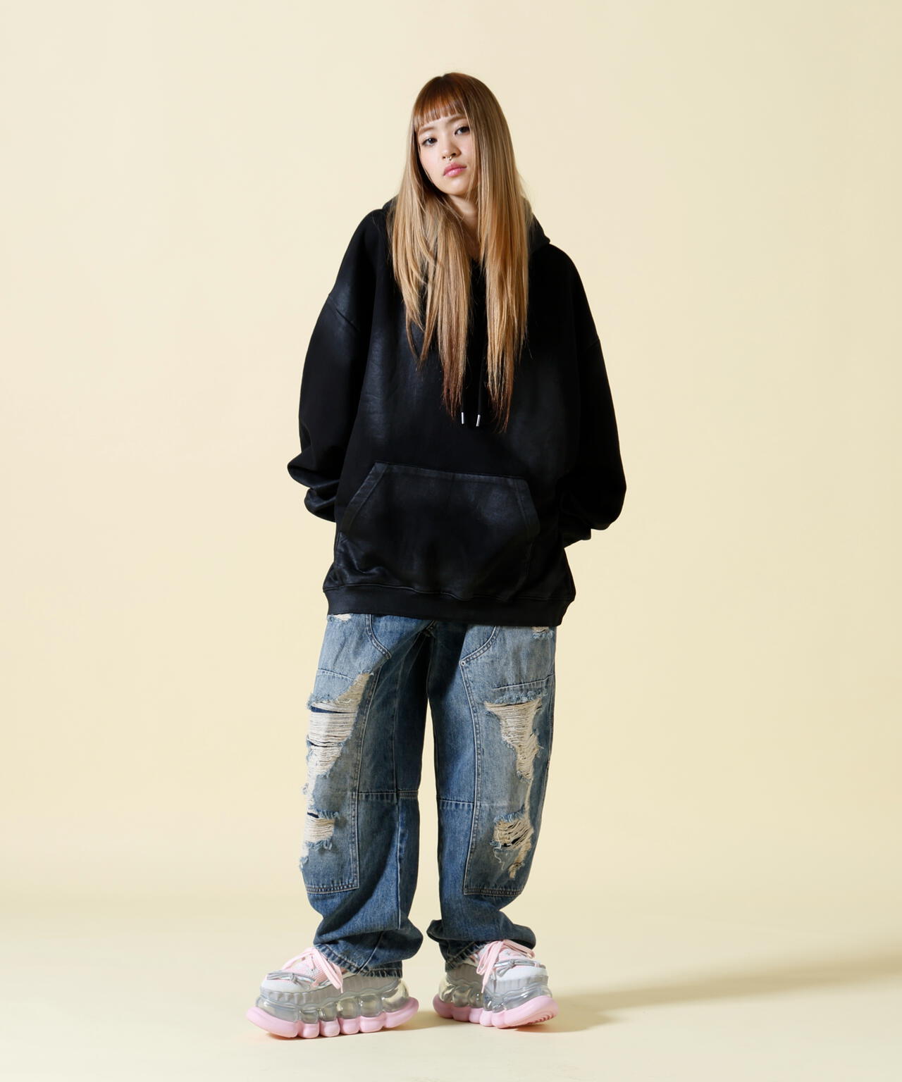 SIS/エスアイエス/Coating P/O Hoodie