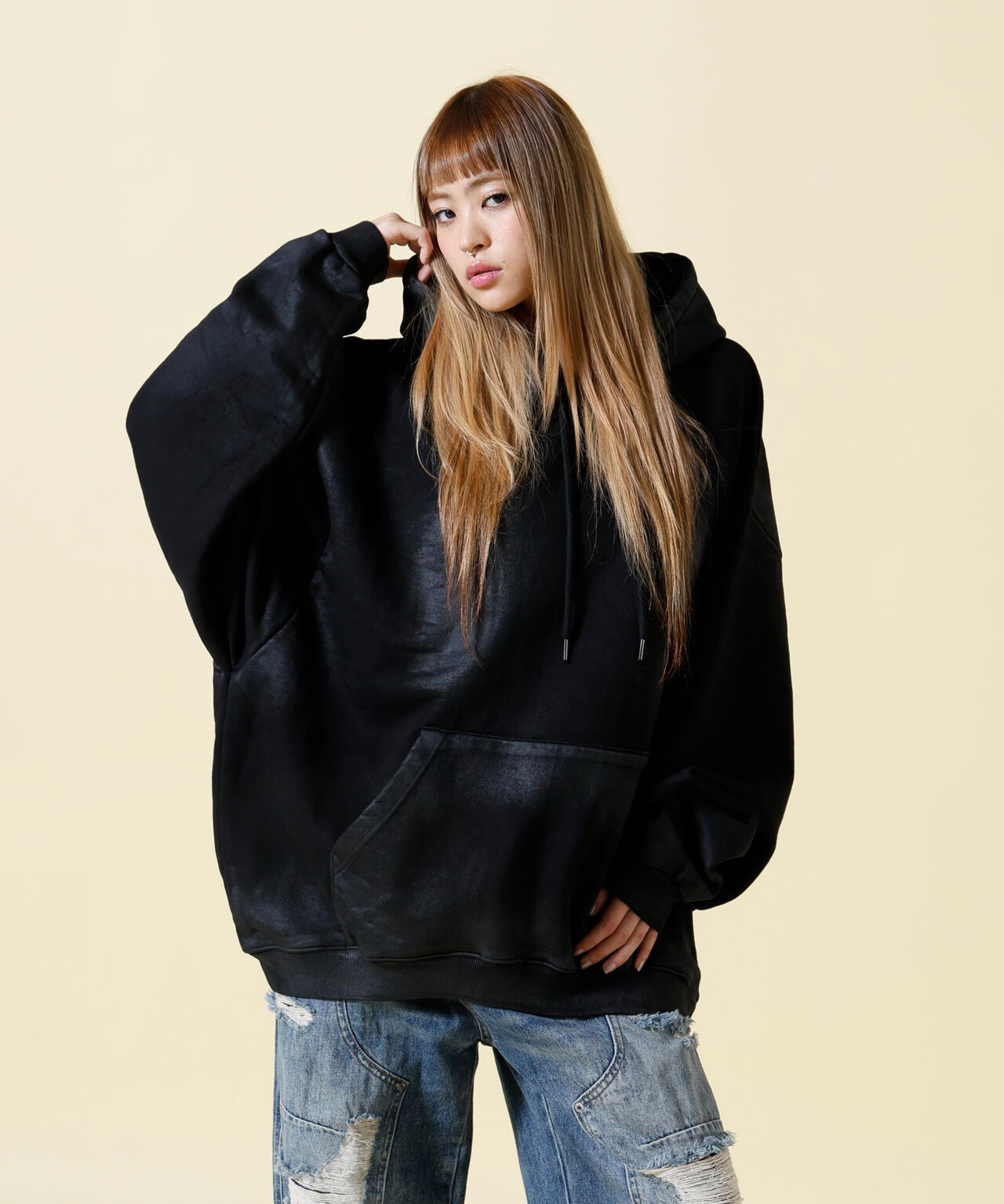 SIS/エスアイエス/Coating P/O Hoodie