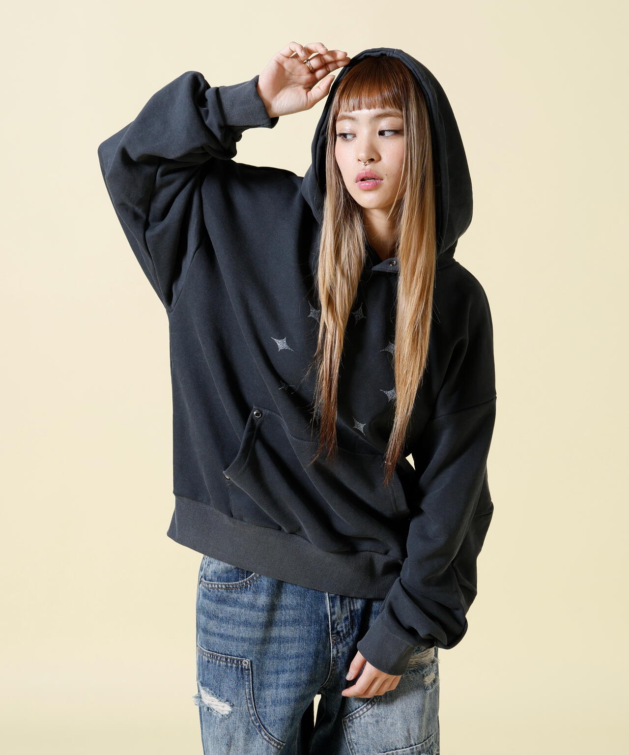 SIS/エスアイエス/circle star P/O Sweat