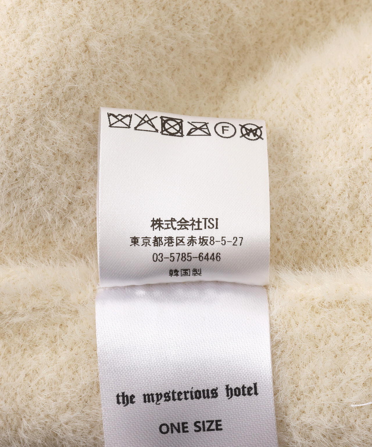 THE MYSTERIOUS HOTEL/ザ ミステリアス ホテル/HOTEL FUR KNIT ZIP-UP