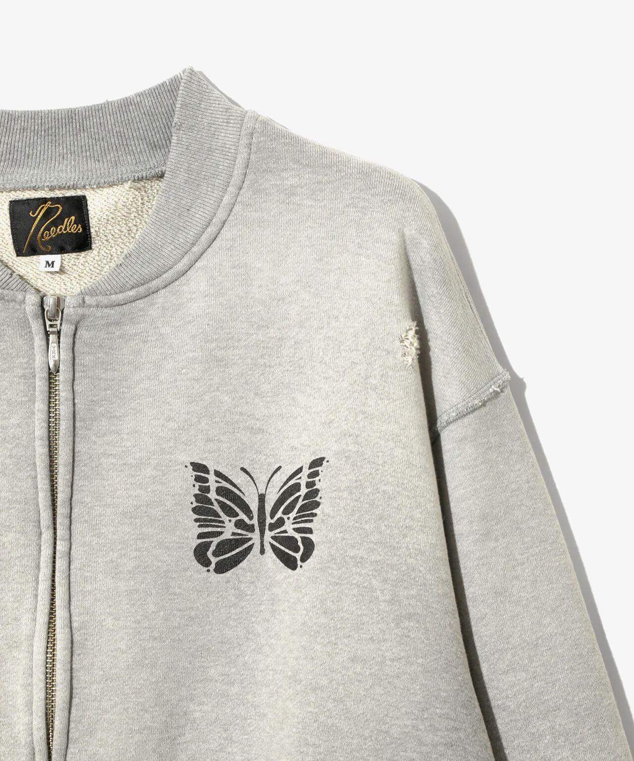 NEEDLES/ニードルズ/DECONSTRUCTED ZIPPED SWEAT