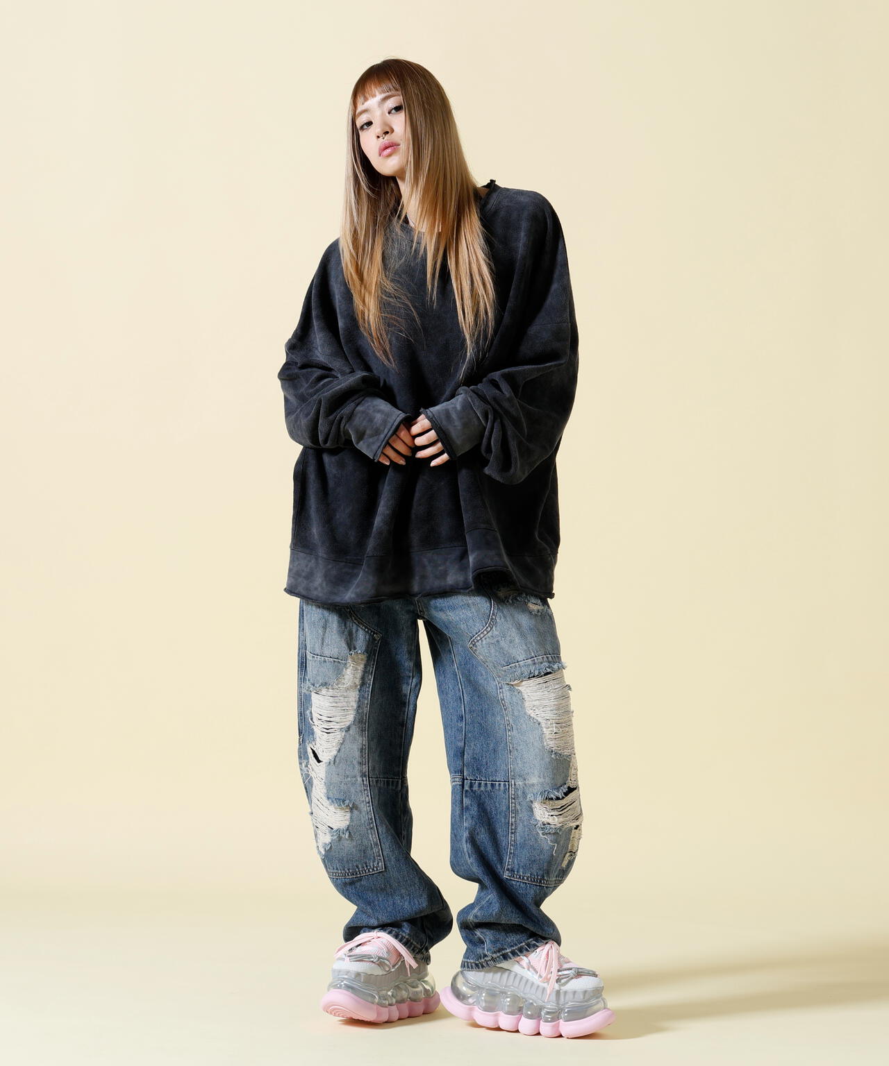 SIS/エスアイエス/Tiedye Crew Sweat