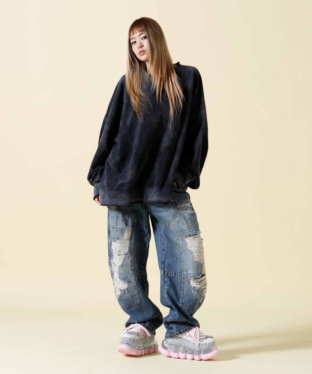 SIS/エスアイエス/Tiedye Crew Sweat