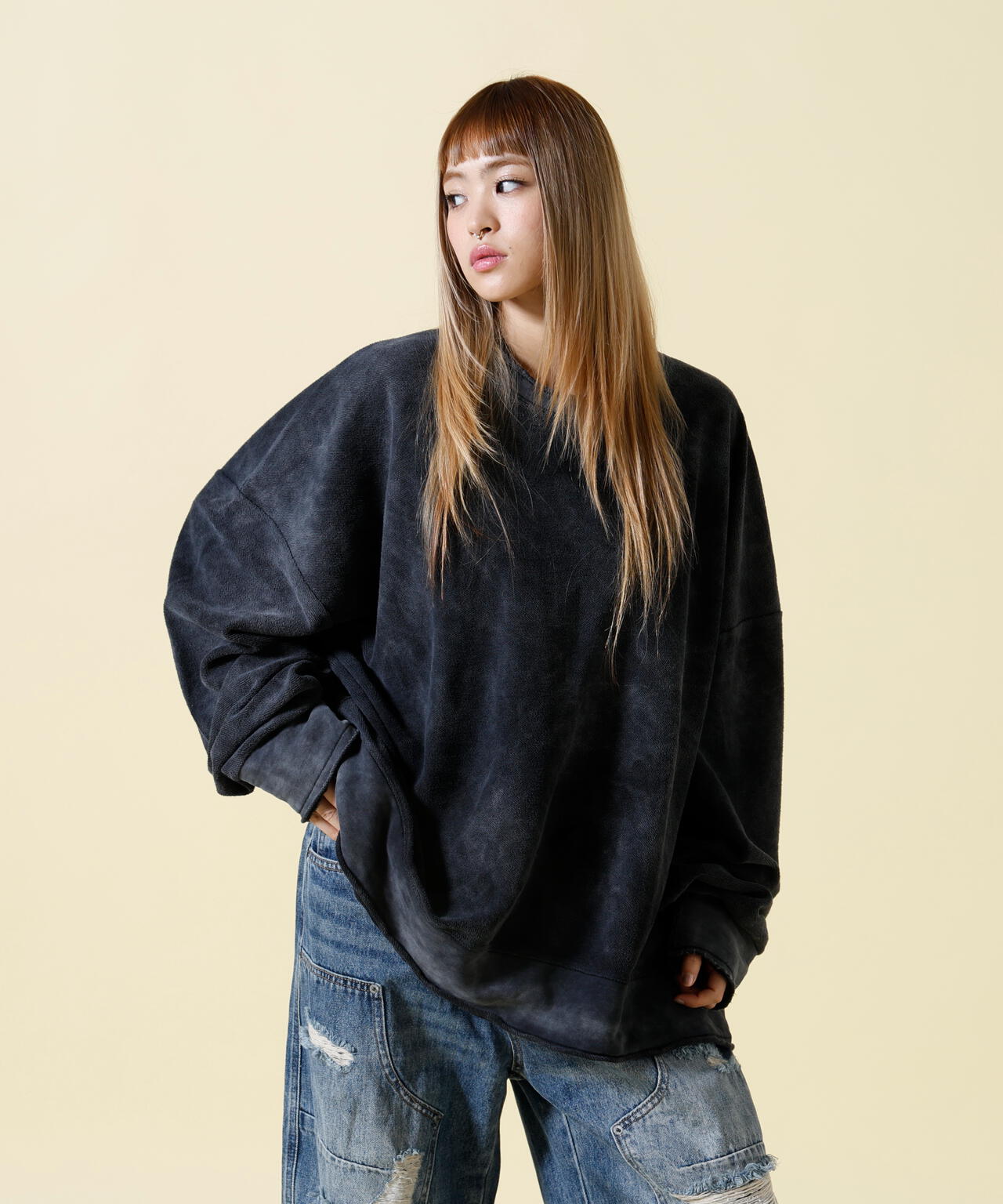 SIS/エスアイエス/Tiedye Crew Sweat