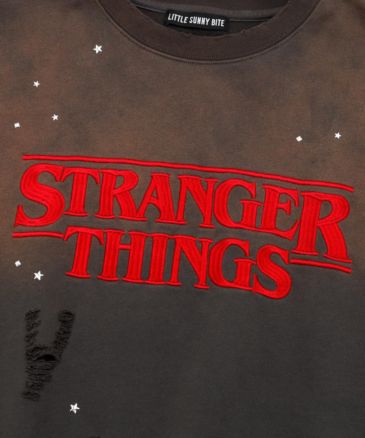 littlesunnybite/stranger things x little sunny bite logo sweat