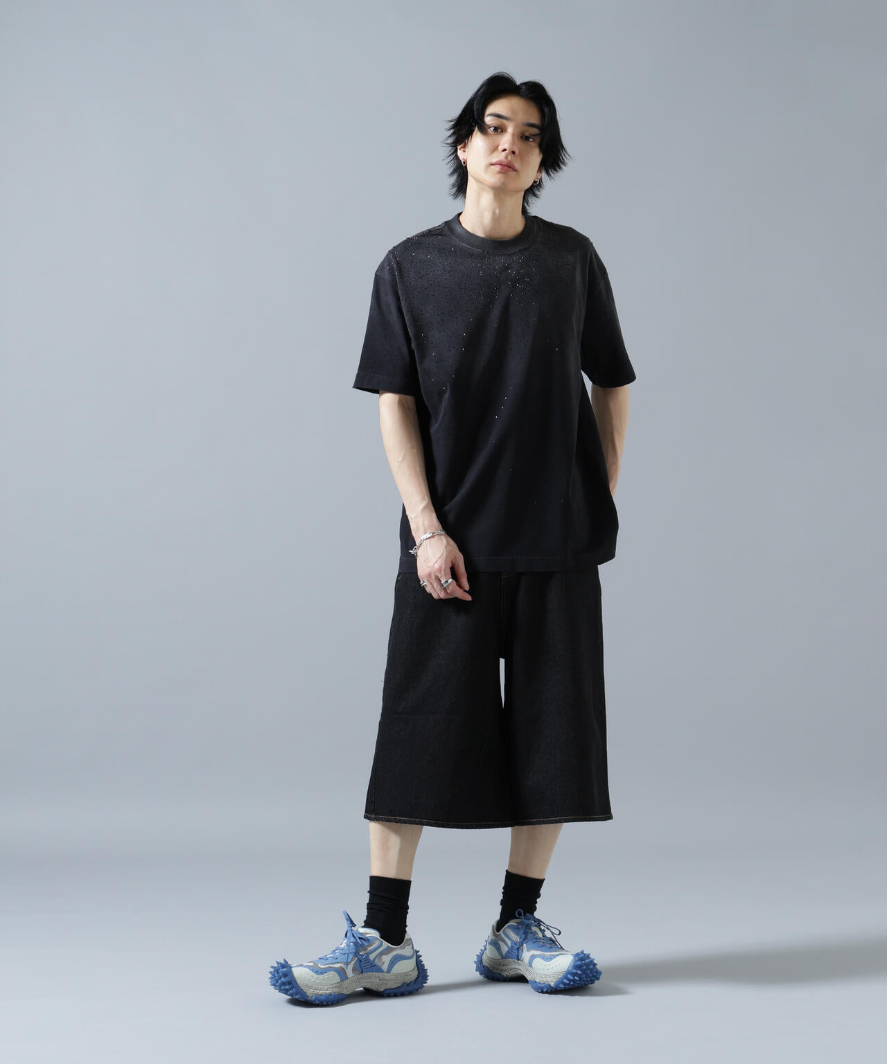 【WEB&DEPOT限定】DankeSchon/ダンケシェーン/LINESTONE S/S TEE