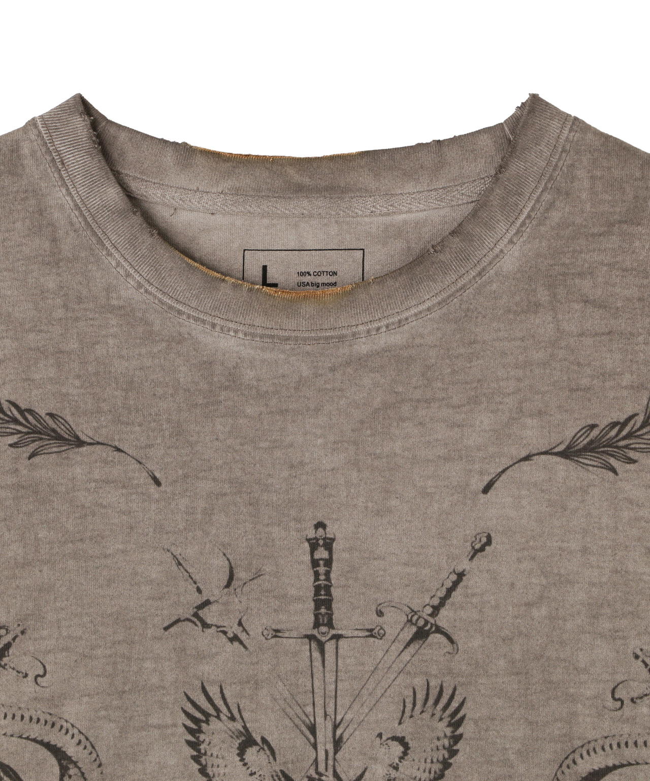 DankeSchon/ダンケシェーン/SPRAY BURN S/S TEE CROSS