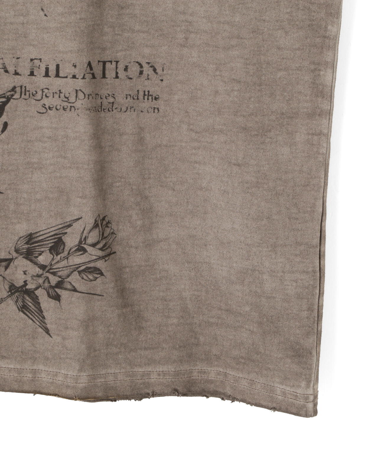 DankeSchon/ダンケシェーン/SPRAY BURN S/S TEE CROSS