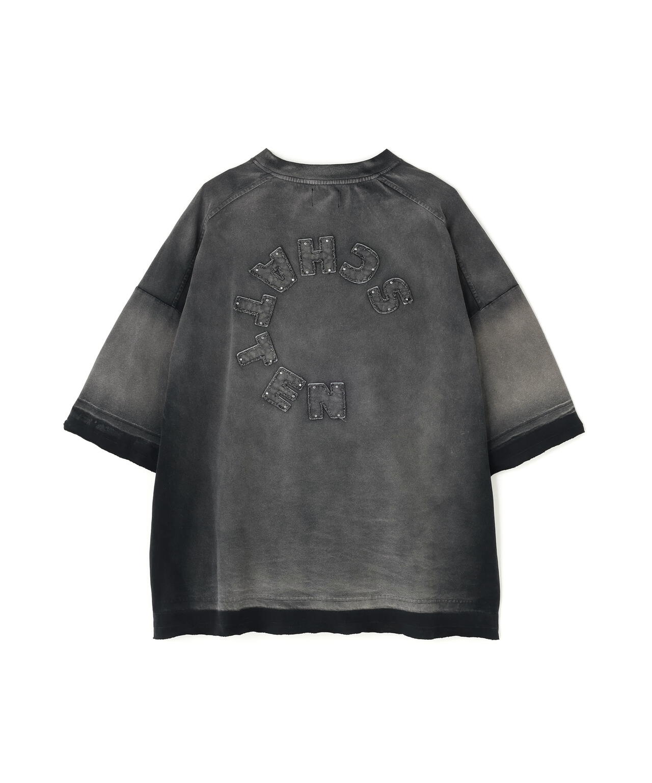 DankeSchon/ダンケシェーン/PIGMENT SPRAY S/S TEE SCHATTEN