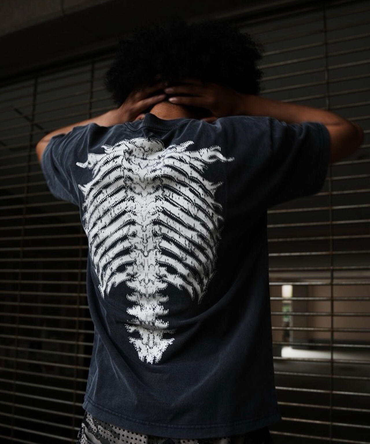 SUPPLIER/サプライヤー/LHP別注 Rhinestone Fire Bones Tee