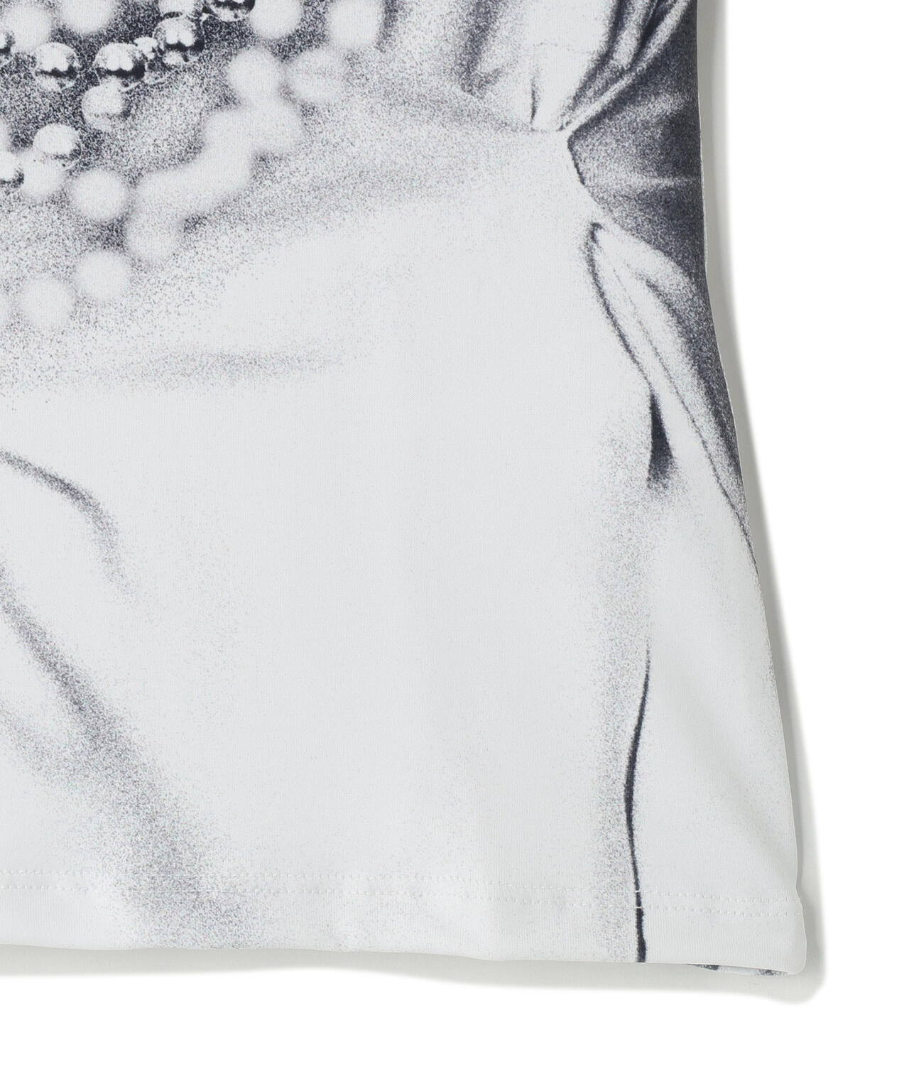 NACHE/ナチェ/PEARL NECKLACE PRINTED T-SHIRT