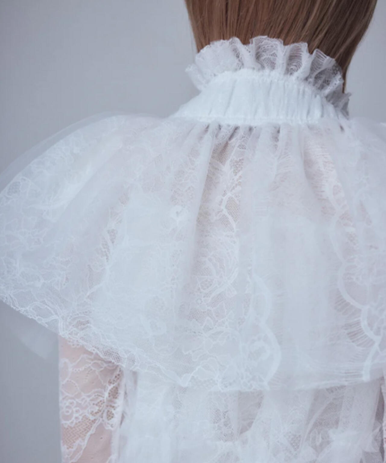 neith./ネイス/Multi Tulle Top(Lace White)