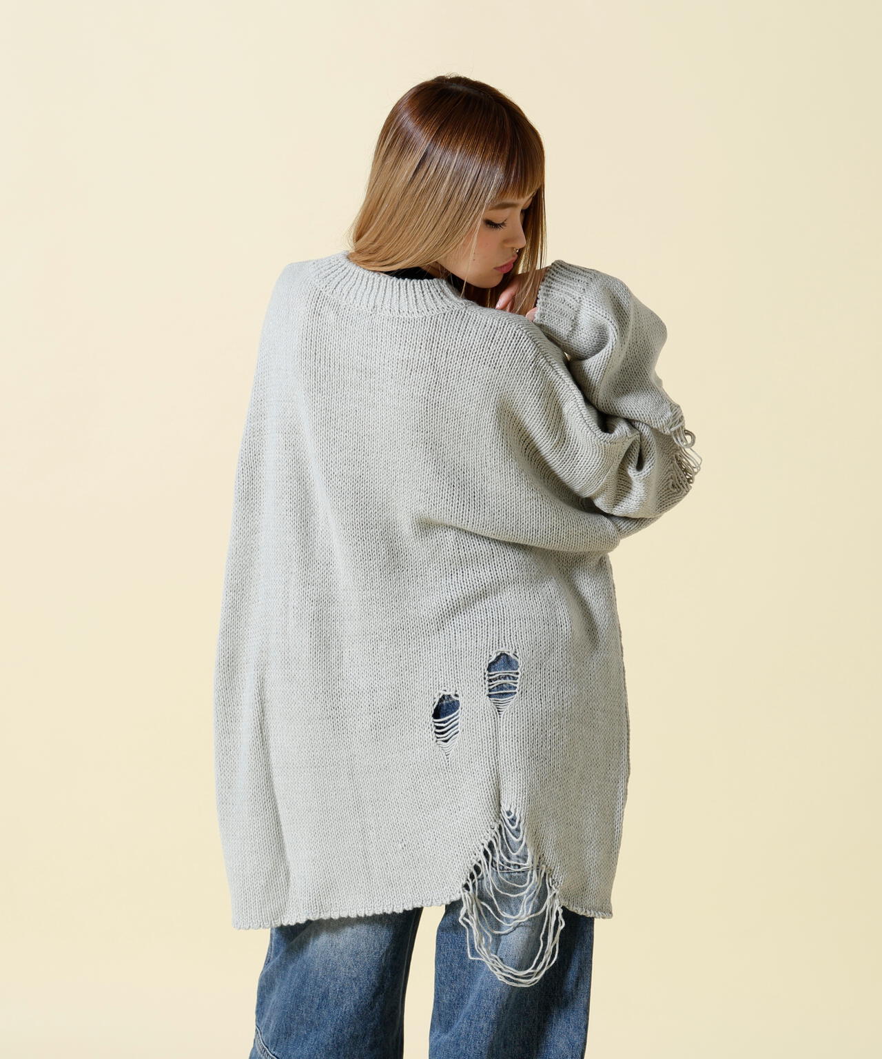 SIS/エスアイエス/Damage Knit