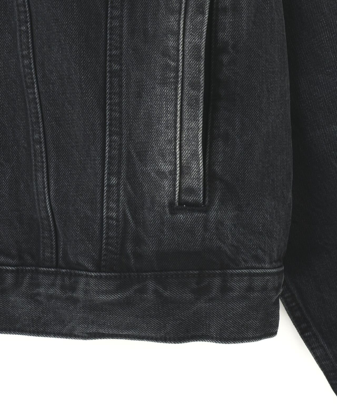 SUPPLIER/サプライヤー/Multiple Cross Leather Patch Denim Jacket