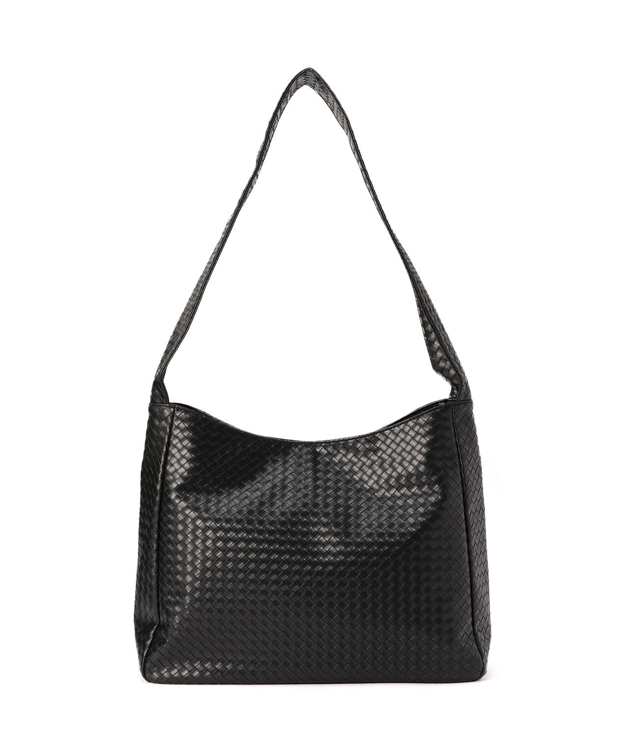 DankeSchon/ダンケシェーン/FAUX LEATHER WOVEN BAG