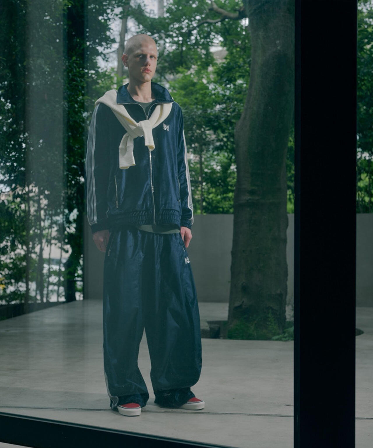 NEEDLES/ニードルズ/【LHP EXCLUSIVE】H.D. TRACK PANT - C/PE VEROUR(NAVY)