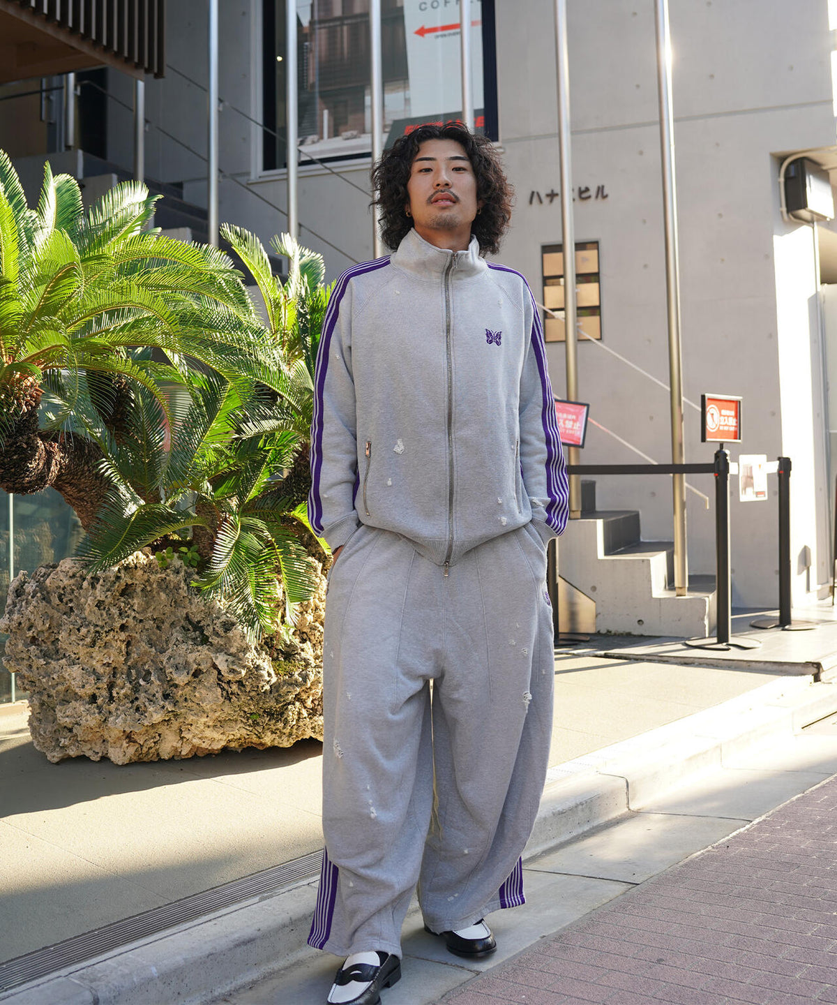 NEEDLES/ニードルズ/【LHP EXCLUSIVE】H.D. TRACK PANT - COTTON JERSEY DAMAGE
