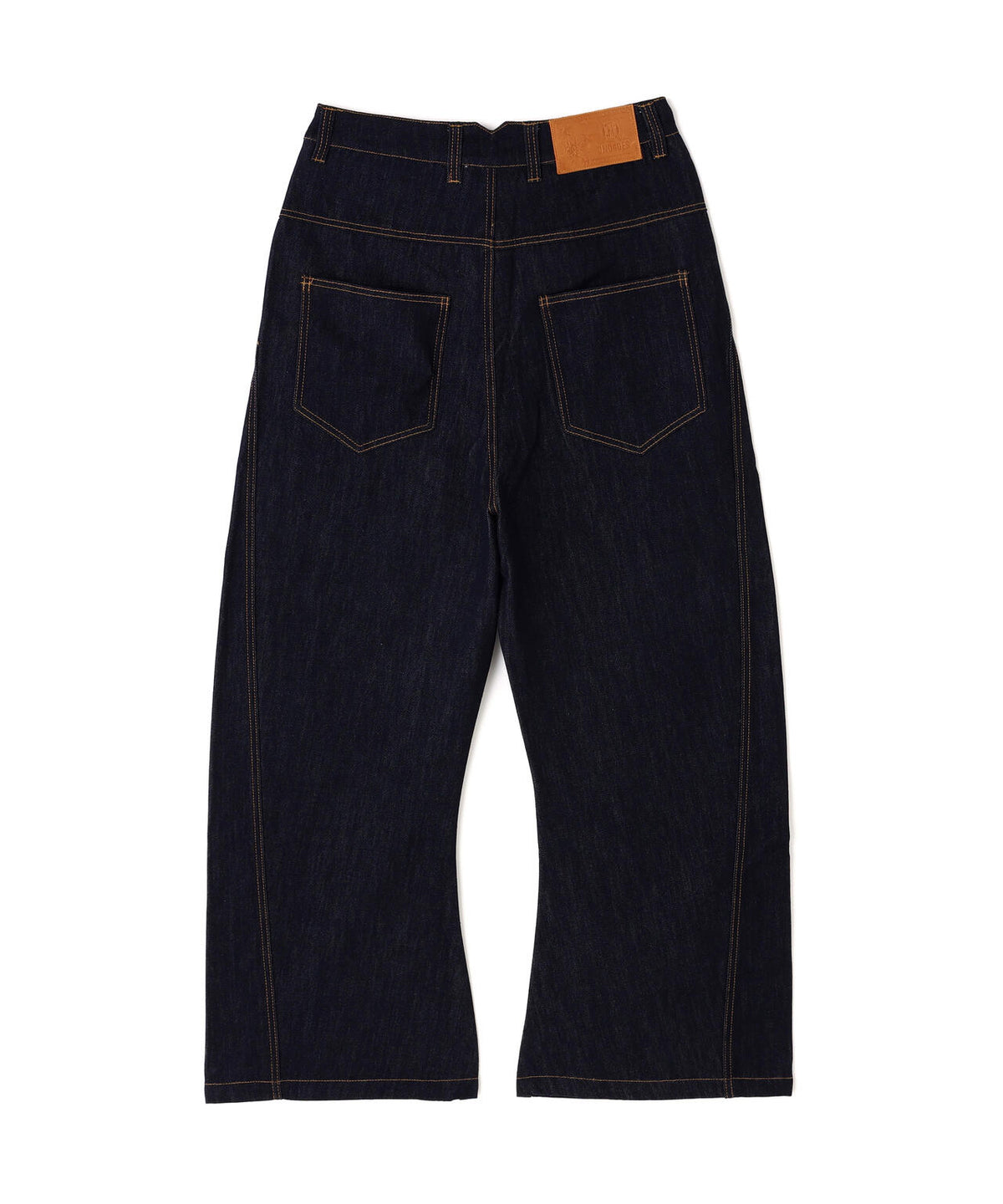 DND4DES/ディーエヌディーフォーデス/Avant-Garde Curved Button Raw Denim Jeans