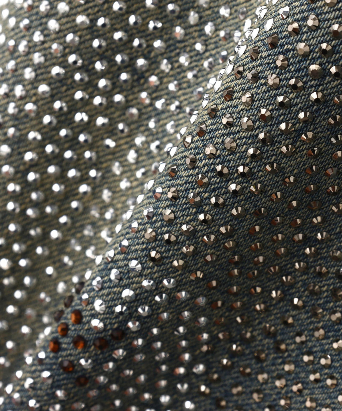 DND4DES/ディーエヌディーフォーデス/Rhinestone Dirty Denim Pants