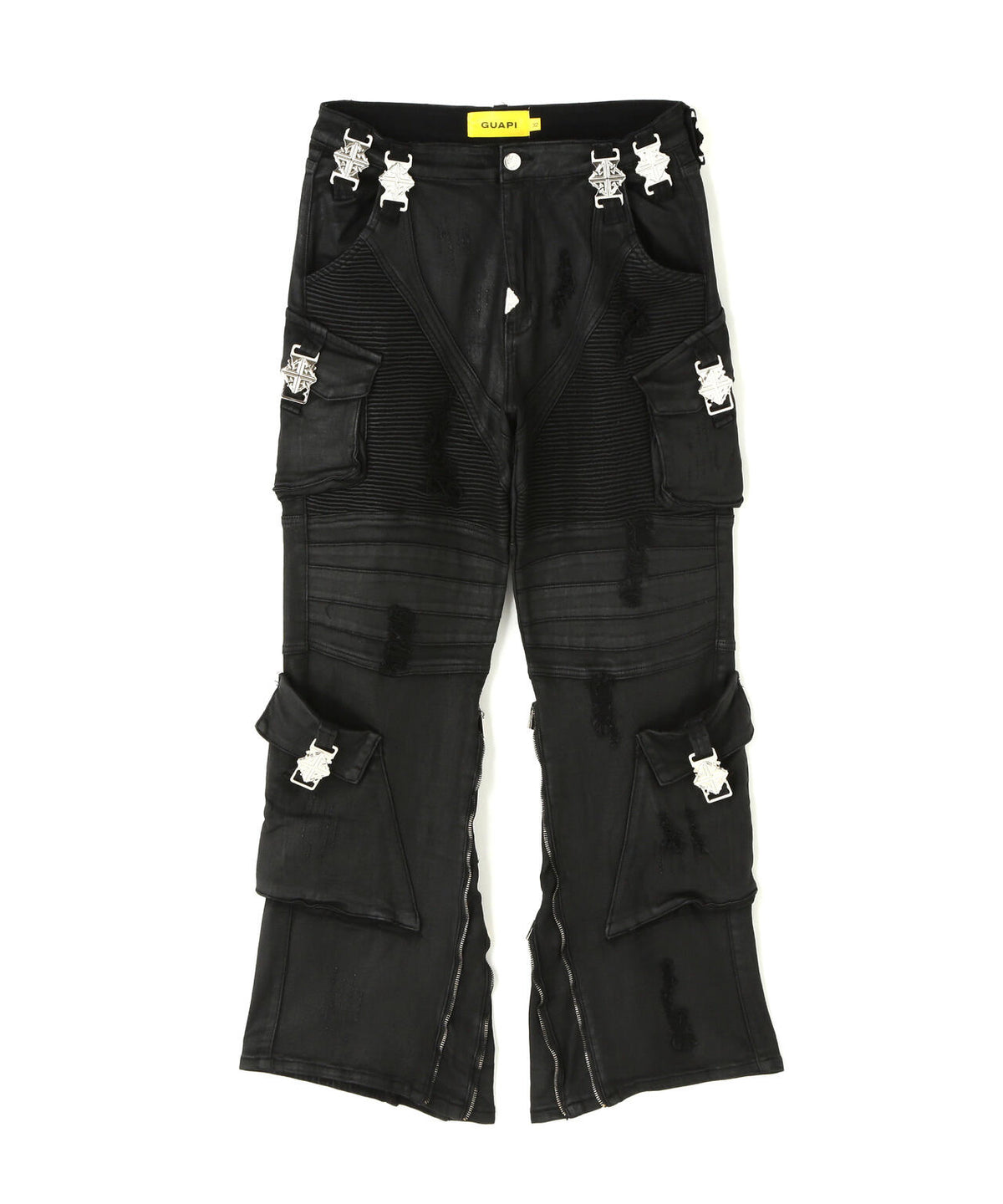 GUAPI/グアピ/Black Ops Waxed Straight Leg Denim