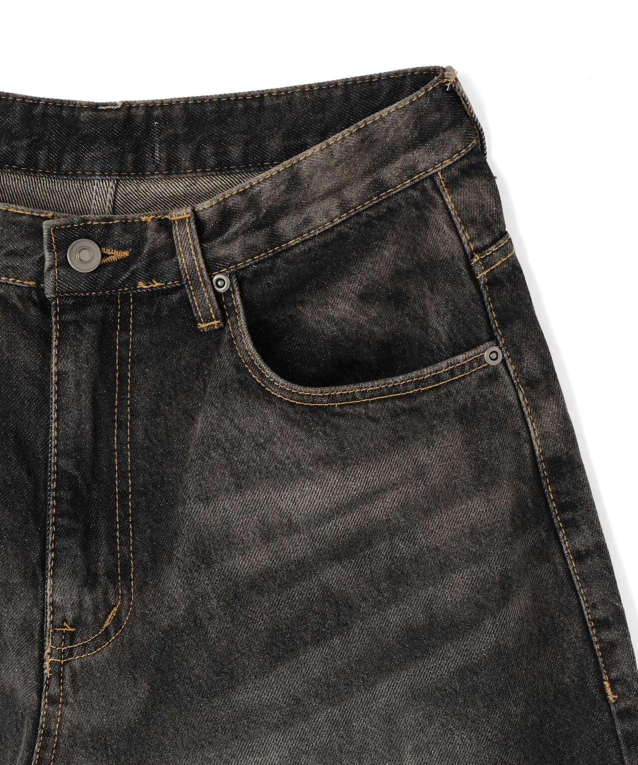 SIS/エスアイエス/Washed Wide Denim Pants