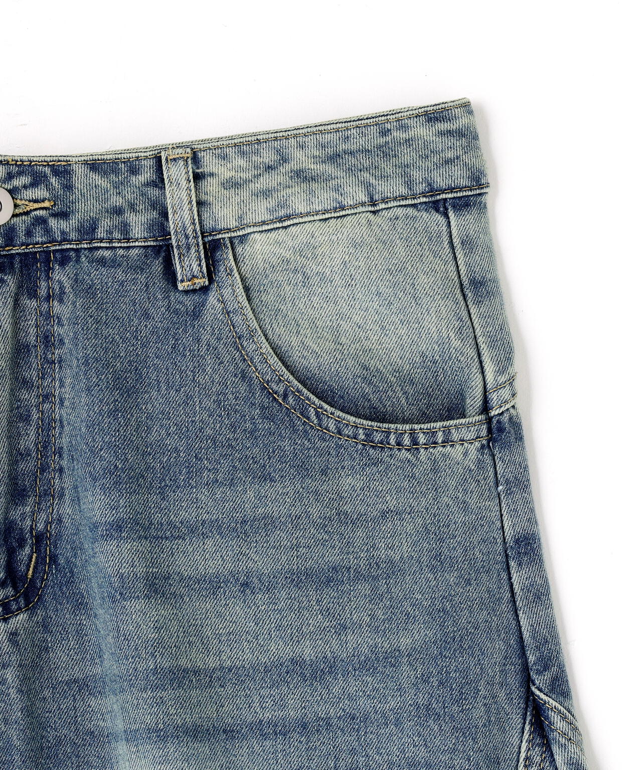 SIS/エスアイエス/Washed Wide Denim Pants