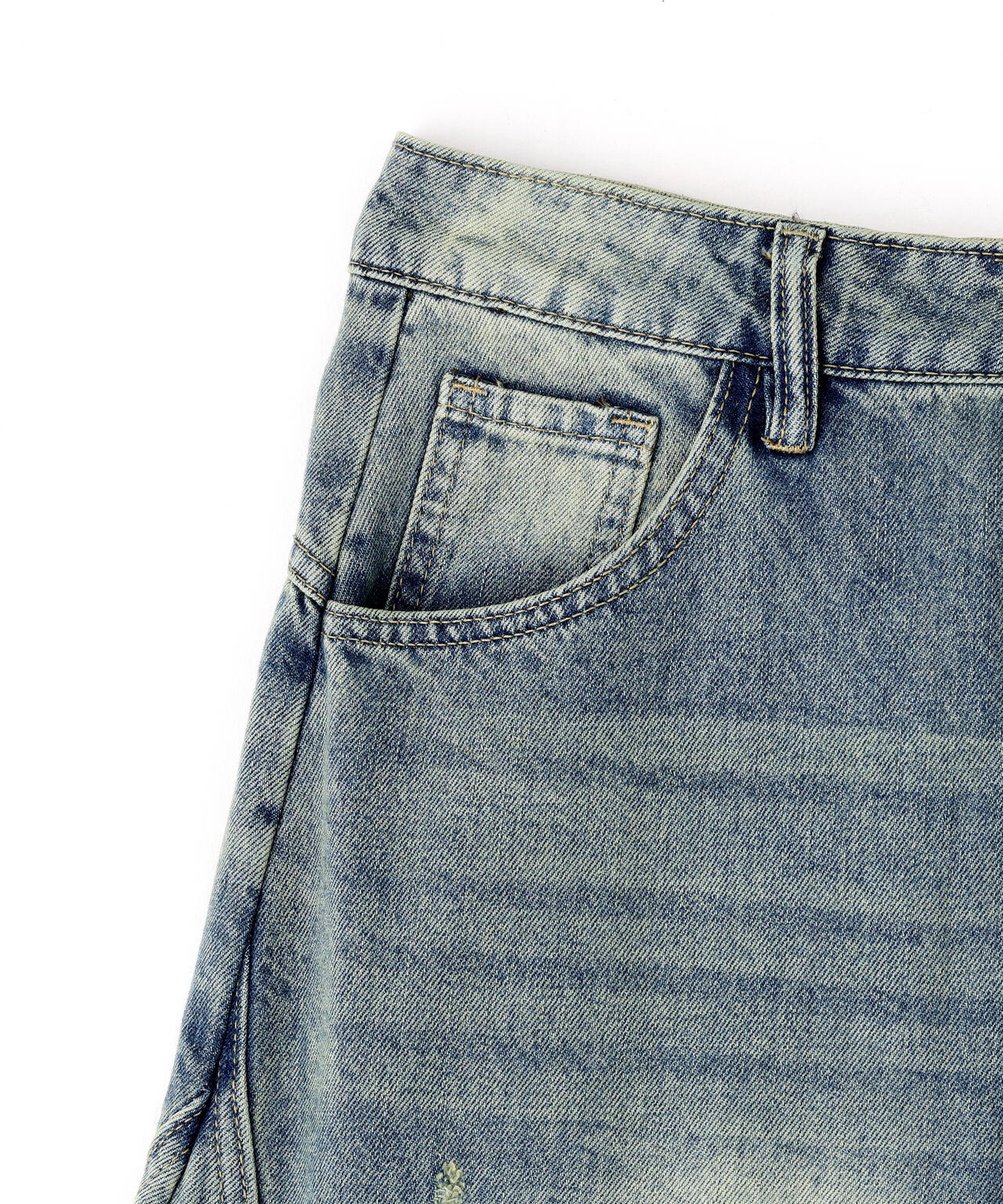 SIS/エスアイエス/Washed Wide Denim Pants
