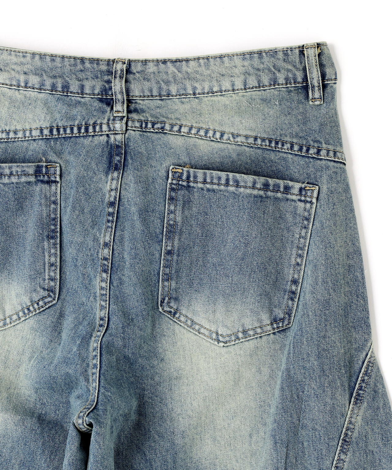 SIS/エスアイエス/Washed Wide Denim Pants