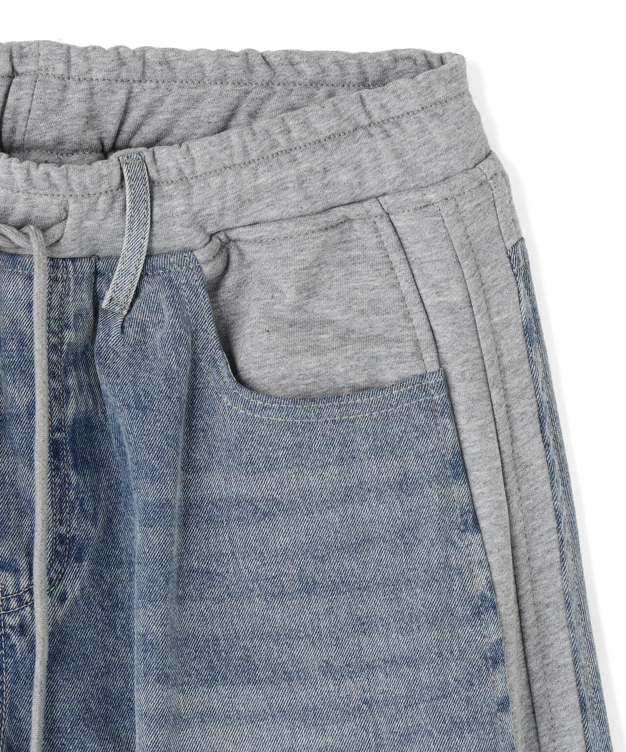 SIS/エスアイエス/Docking Denim Sweat Pants