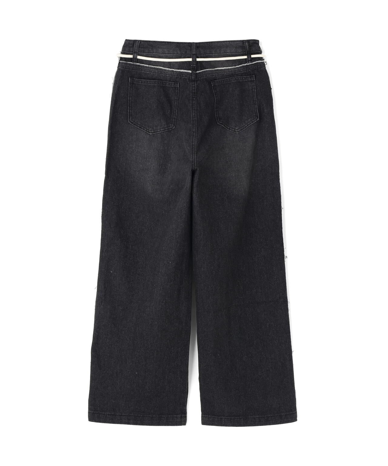 SIS/エスアイエス/Side Fringe Denim Pants