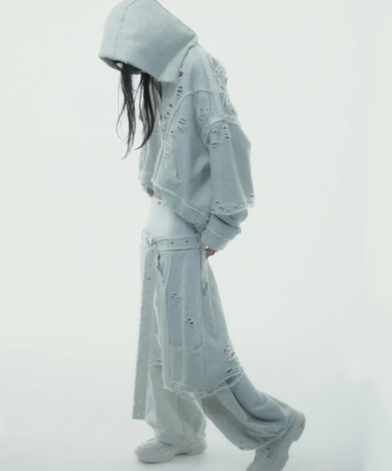 neith./ネイス/Boxer Destroyed Sweat Pants