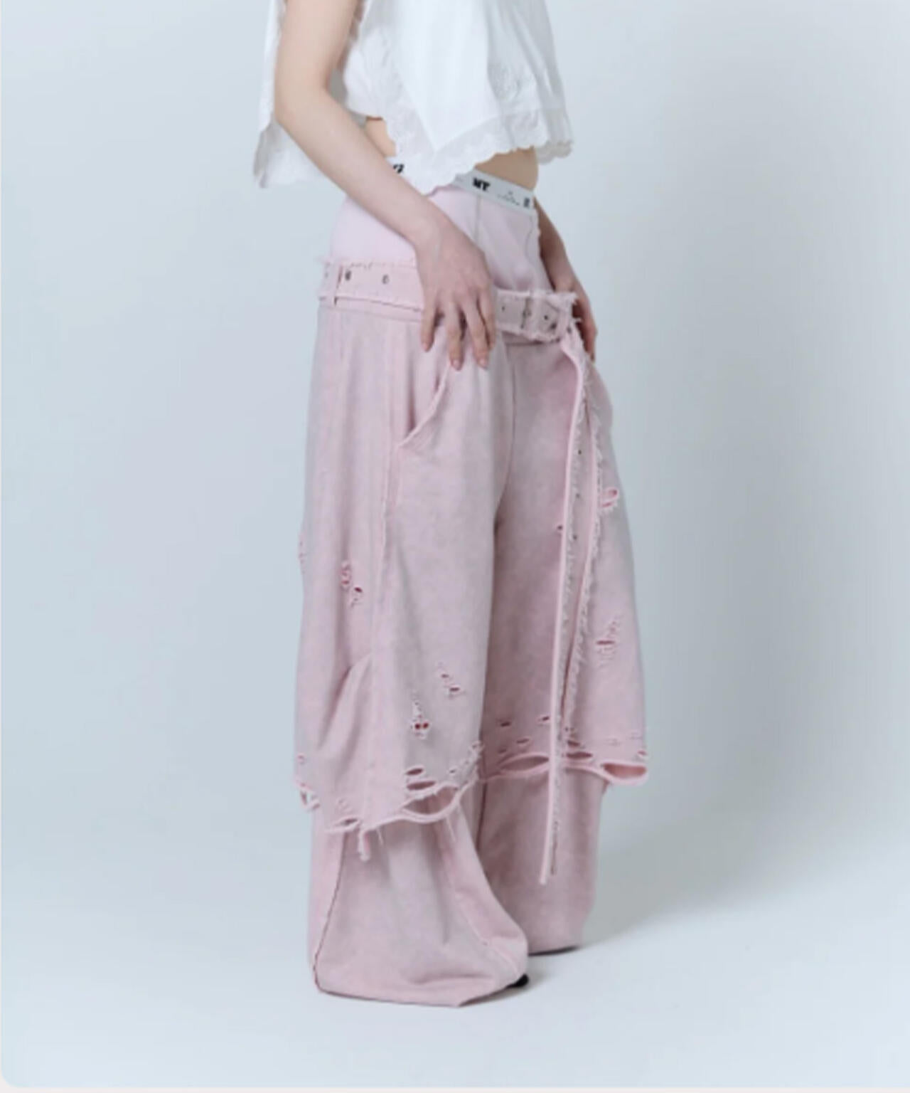 neith./ネイス/Boxer Destroyed Sweat Pants